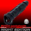 BUTCH NIGHT EDITION velvet-soft cocksheath PLUS+silicone NIGHT BLACK