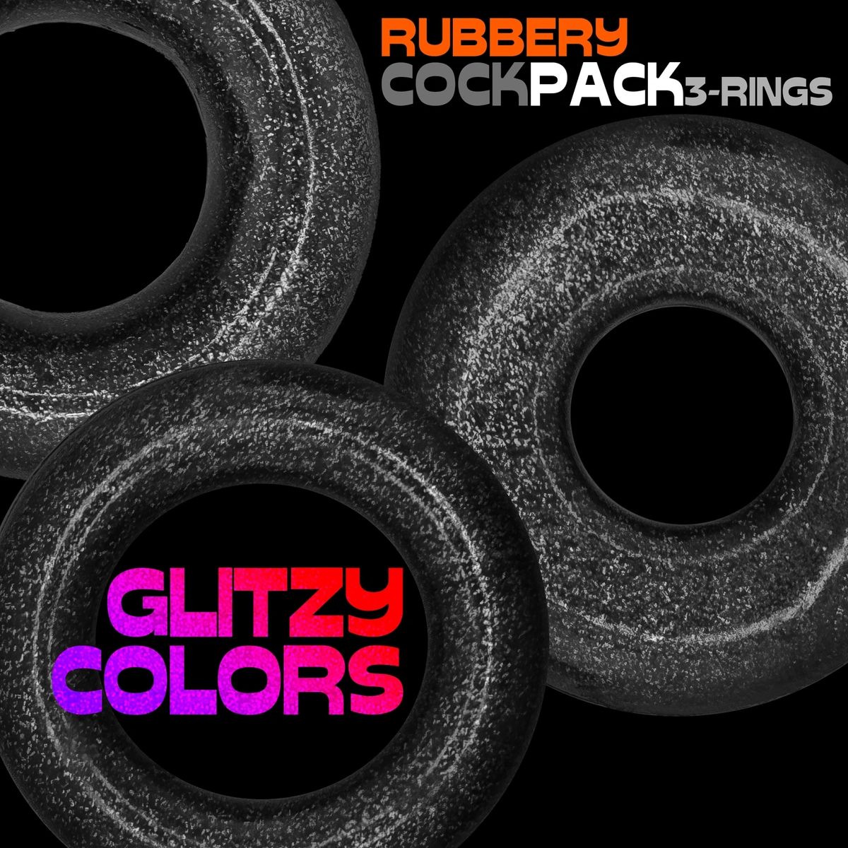 COCKPACK slim fuckring + fatty playring + cushy soft bulgering 3-pack cockring OXBALLS