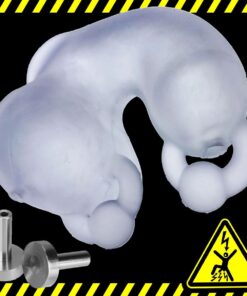 MEATLOCKER ELECTRO bigger-dick velvet-smooth chastity with electro contacts OXBALLS