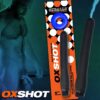 OXSHOT shower hose 6" QUICKIE and 12" EXTRA-REACH rubbery platinum silicone nozzles, includes ATOMIC cockring (get a boner &clean out!)