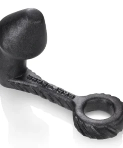 OXBALLS GRUNT Asslock platinum silicone butt plug with attached cock ring