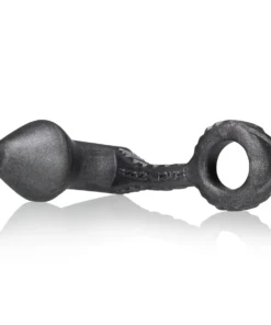 OXBALLS GRUNT Asslock platinum silicone butt plug with attached cock ring