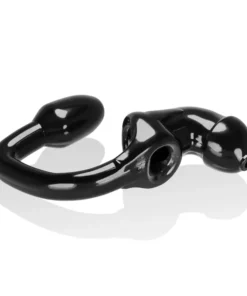OXBALLS TAILPIPE flexible asslock chastity cage with attached butt plug