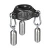 SLUNG squeeze style carabiner-clip hang-weights ballstretcher OXBALLS LIQUID PLATINUM SILICONE black
