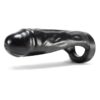 THUG veiny-thick DP penetrator strap-on OXBALLS LIQUID PLATINUM SILICONE black