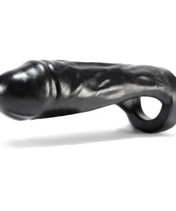 THUG veiny-thick DP penetrator strap-on OXBALLS LIQUID PLATINUM SILICONE black
