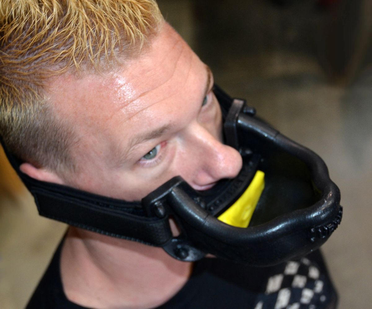 URINAL ULTIMATE gag with straps and inserts OXBALLS LIQUID PLATINUM SILICONE